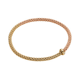 Gelbgold &amp;amp; Roségold, Armschmuck, FOPE Eka Flex'it Armband, Ref: 01M01B2_BB_3_XGX_0XS