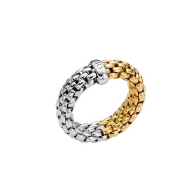 Gelbgold &amp;amp; Weißgold, Ringe, FOPE Essentials Flex'it Ring, Ref: 08E02AX_XX_2_XBX_0XS