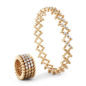 Roségold, Armschmuck, Serafino Consoli Serafino Multi-Size Ring und Armband, Ref: S.RB 5HM4 RG WD