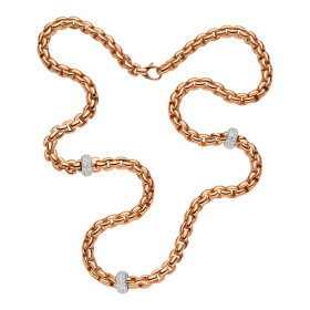 Roségold, Halsschmuck, FOPE Eka Collier, Ref: 70705C3_PB_R_XBX_060