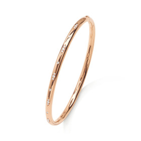Roségold, Armschmuck, Tamara Comolli GYPSY Armspange mit Diamant-Pavé, Ref: BA-Gyp-p-16-rg
