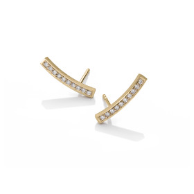 Gelbgold, Ohrringe, Schmuckwerk Saturn Ohrstecker, Ref: SO915-GG