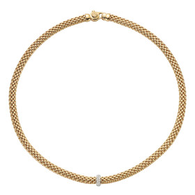 Gelbgold, Halsschmuck, FOPE Vendôme Flex'it Collier, Ref: 56002CX_BB_G_XBX_043