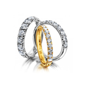 Weißgold, Ringe, Meister Memoireringe, Ref: 115.1316.07/115.1305.11/115.1309.07