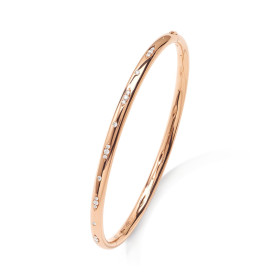 Roségold, Armschmuck, Tamara Comolli GYPSY Armspange mit Diamant-Pavé, Ref: BA-Gyp-p-17-rg