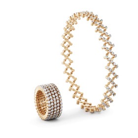 Roségold, Ringe, Serafino Consoli Serafino Multi-Size Ring und Armreif, Ref: S.RB 5F2 RG WD