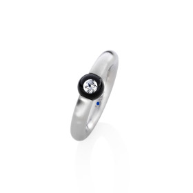Edelstahl, Ringe, Schmuckwerk Glasklar Ring, Ref: DR147-ST-GS