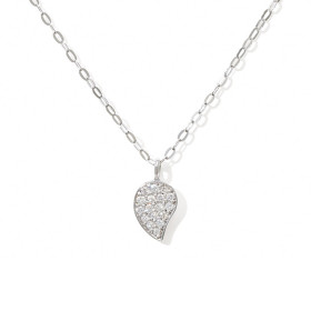 Weißgold, Halsschmuck, Tamara Comolli SPARKLE Drop Halskette, Ref: C-Spa-1-Dr-p-wg-45