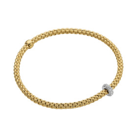 Gelbgold, Armschmuck, FOPE Prima Flex'it Armband, Ref: 74508BX_BB_G_XBX_0XS