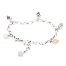 Weißgold, Armschmuck, Tamara Comolli MIKADO Charm Armband 'Cashmere' mit Diamant-Pavé, Ref: B-MC-Ch-Cas-p-wg