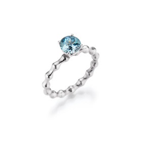 Weißgold, Ringe, Jörg Heinz Flooow Aquamarin Ring, Ref: R7009.1-54 750 1 03900