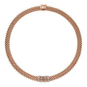 Roségold, Halsschmuck, FOPE Panorama Collier, Ref: 58812CX_BB_R_RBX_042