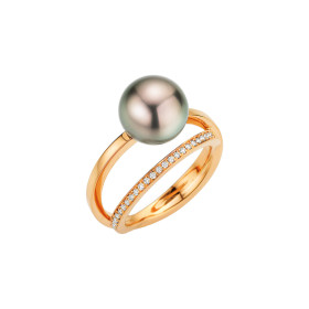 Roségold, Ringe, Gellner Wave Ring, Ref: 5-23777-05