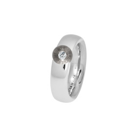 Weißgold, Ringe, Schmuckwerk Glasklar Ring, Ref: DR767-WG-WG