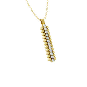 Gelbgold, Halsschmuck, Serafino Consoli Brevetto Anhänger, Ref: CL 3M2 YG WD