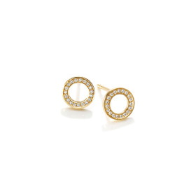 Gelbgold, Ohrringe, Schmuckwerk Saturn Ohrstecker, Ref: SO805-GG