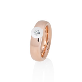 Rotgold, Ringe, Schmuckwerk Glasklar Ring, Ref: DR757-RG-GW