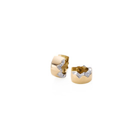 Gelbgold, Ohrringe, Schmuckwerk Alpen Klappcreolen, Ref: GO1475-GG