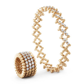 Roségold, Armschmuck, Serafino Consoli Serafino Multi-Size Ring und Armreif, Ref: S.RB 5HMI4 RG WD
