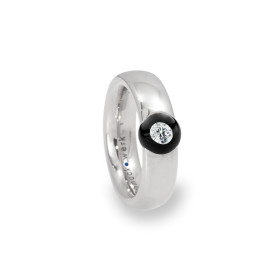 Edelstahl, Ringe, Schmuckwerk Glasklar Ring, Ref: DR767-ST-GS