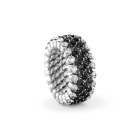 Weißgold, Ringe, Serafino Consoli Brevetto Multi-Size Ring, Ref: RMS 5F2 WG WD BD