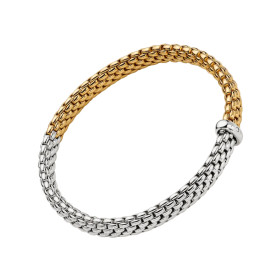 Gelbgold &amp;amp; Weißgold, Armschmuck, FOPE Vendôme Flex'it Armband, Ref: 01M02B2_BB_2_XBX_0XS