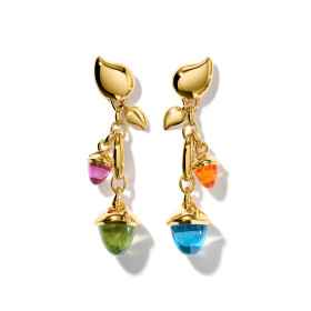 Gelbgold, Ohrringe, Tamara Comolli MIKADO Ohrringe Dangling 2 Acorns 'Candy', Ref: E-M-d-2-Can-yg