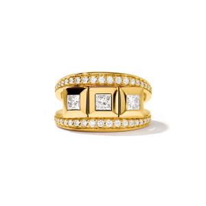 Tamara Comolli - CURRICULUM VITAE 3 Ring mit Diamant Pavé medium