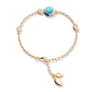 Tamara Comolli - BOUTON Armband Mini Chain 'Turquoise' small/medium