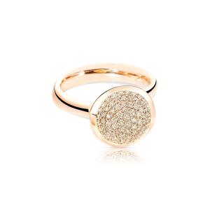 Tamara Comolli - BOUTON Ring large mit Diamant Pavé 