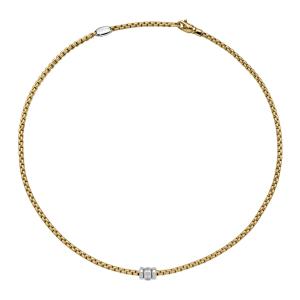 FOPE - Eka Halskette mit Diamanten in Rautenfassung
