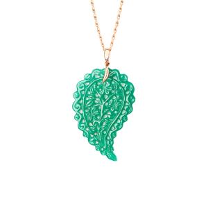 Tamara Comolli - INDIA Leaf Anhänger large grüner Onyx