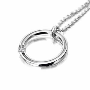 Meister - Women‘s Collection Anhänger mit Kette in Weißgold