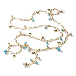 Tamara Comolli - Lange MIKADO Kette Turquoise