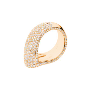 Tamara Comolli - SIGNATURE Drop Ring mit Diamant-Pavé