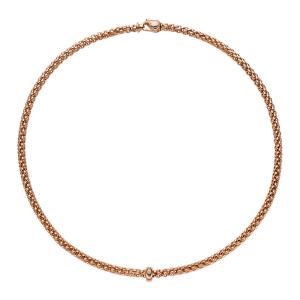 FOPE - Solo Halskette mit weißem Diamanten