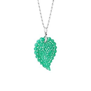 Tamara Comolli - INDIA Leaf Anhänger medium grüner Onyx