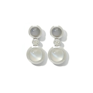 Tamara Comolli - BOUTON Ohrhänger 2 Cabochons 'Cashmere'