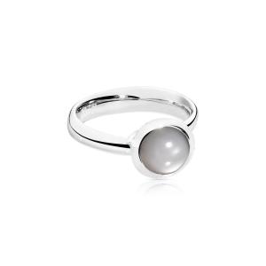 Tamara Comolli - Bouton Ring small Grauer Mondstein