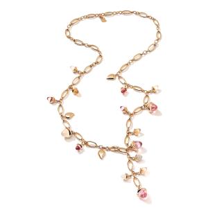 Tamara Comolli - Kurzes MIKADO Collier Blush mit Diamond Pavé 