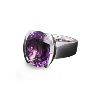 Weißgold, Ringe, Richarzatelier Amethyst Ring, Ref: R03.6211