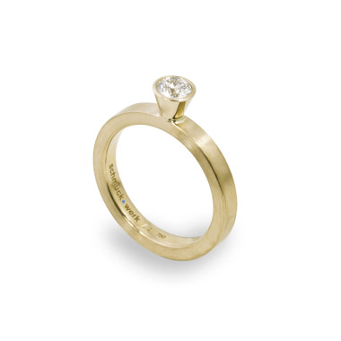         Gelbgold, Ringe, Schmuckwerk Alpen Solitärring