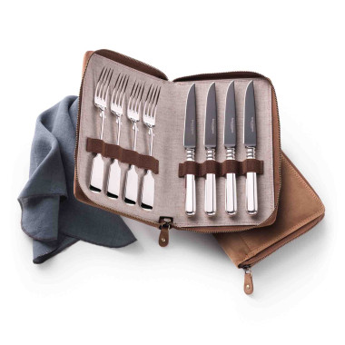         Robbe & Berking Alt-Spaten 925 Grillset "Frozen Black" 8tlg.
