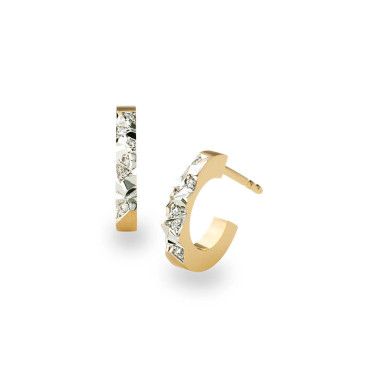         Gelbgold, Ohrringe, Schmuckwerk Alpen Steckcreolen
