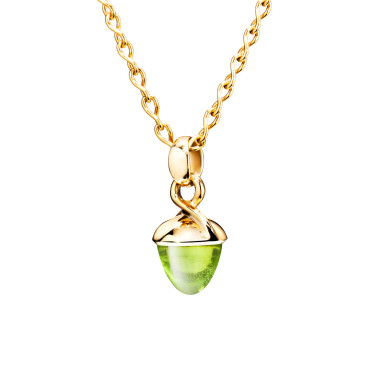         Gelbgold, Halsschmuck, Tamara Comolli MIKADO Bouquet Anhänger mit Peridot