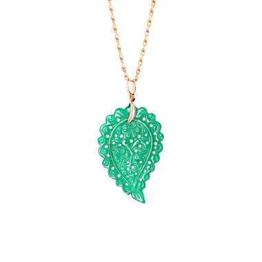        Roségold, Halsschmuck, Tamara Comolli INDIA Anhänger mit Onyx Medium