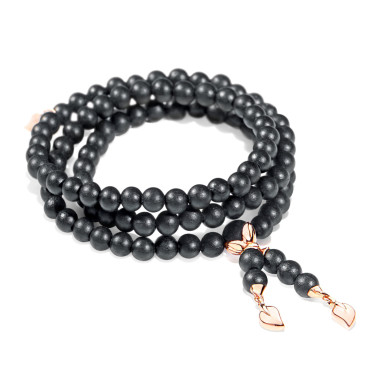         Roségold, Armschmuck, Tamara Comolli INDIA Armband mit Ebenholz Large