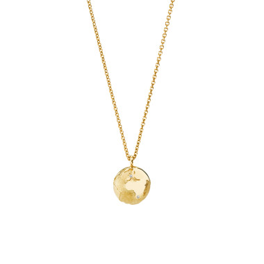         Gelbgold, Halsschmuck, Schmuckwerk Meine Welt Anhänger mit Halskette