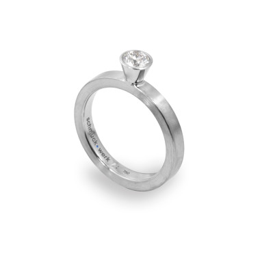         Weißgold, Ringe, Schmuckwerk Alpen Solitärring