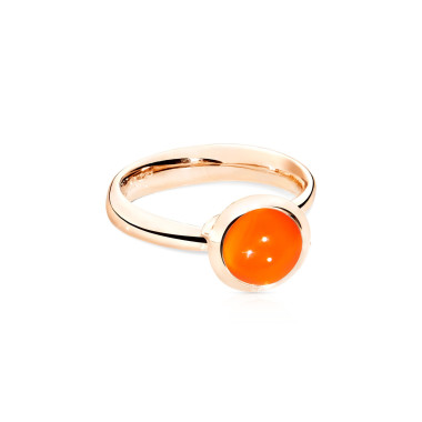         Roségold, Ringe, Tamara Comolli BOUTON Ring Small mit Karneol